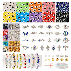 DIY Evil Eye Bracelet Making Kit&nbsp;DIY-TA0004-41