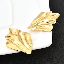 304 Stainless Steel Rhombus Stud Earrings&nbsp;EJEW-P312-02G