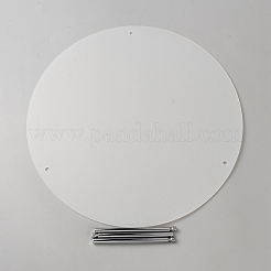Acrylic Round Dessert Display Easels&nbsp;ODIS-WH0030-262C