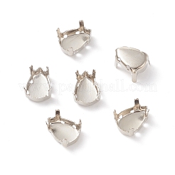 Brass Sew on Prong Settings&nbsp;KK-G246-7x10mm-P