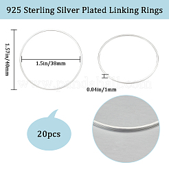 20Pcs Brass Linking Rings&nbsp;KK-BBC0010-04S