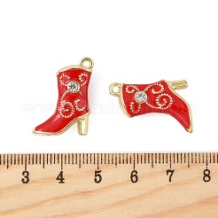 Alloy Rhinestone Pendants&nbsp;PALLOY-P312-02G-M