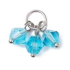 16Pcs Glass Pendants&nbsp;PALLOY-JF03189