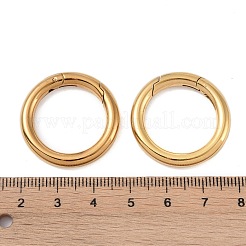 Ion Plating(IP) 316 Stainless Steel Spring Gate Rings&nbsp;STAS-M296-01G-E