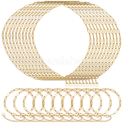 20Pcs 2 Styles 304 Stainless Steel Cable Chain Bracelets & Necklaces Sets for Women&nbsp;SJEW-BM0001-04