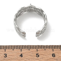 304 Stainless Steel Cuff Open Ring Setting&nbsp;SA-CBA37BC-04P