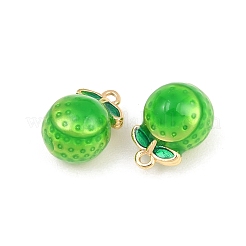 Brass Enamel Pendants&nbsp;KK-CBA6818-12G