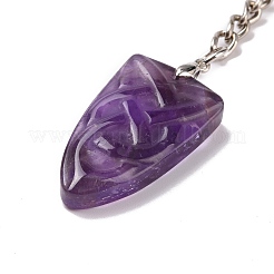 Natural Gemstone Sailor's Knot Pendant Keychain&nbsp;KEYC-E038-03P