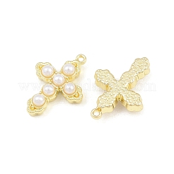Alloy with ABS Plastic Imitation Pearl Pendants&nbsp;AL-CBA15FB-09G