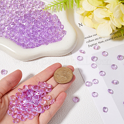 1000Pcs Acrylic Rhinestone Pointed Back Cabochons&nbsp;GACR-SP0001-01C