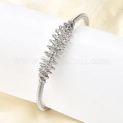 304 Stainless Steel Open Cuff Bangles&nbsp;BJEW-M113-03P
