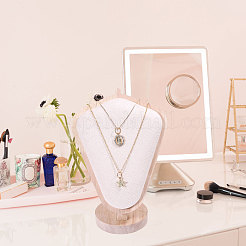 Bust Shaped Wooden Necklace Display Stands&nbsp;NDIS-WH0003-018A