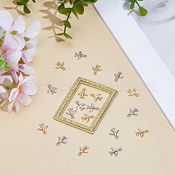 20Pcs 2 Colors Brass Pendants&nbsp;KK-DR0001-50