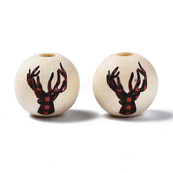 Unfinished Natural Wood European Beads&nbsp;LS-WOOD-S057-033