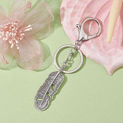Alloy Leaf Charm Keychain&nbsp;KEYC-JKC00611-03