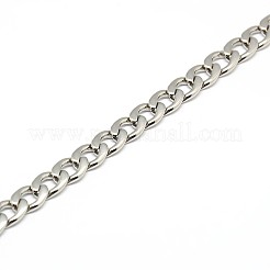 Tarnish Resistant 304 Stainless Steel Curb Chain/Twisted Chain Necklaces&nbsp;STAS-A028-N124P