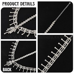 Rhinestone Mesh Headpiece Cap&nbsp;AJEW-WH20017-82S