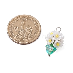 Glass Seed Beaded Flowerpot Pendants&nbsp;PALLOY-MZ00520-02