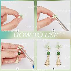 40Pcs Alloy Stud Earring Findings&nbsp;EJEW-SP0001-07A