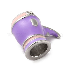 304 Stainless Steel Enamel European Beads&nbsp;STAS-G308-37P