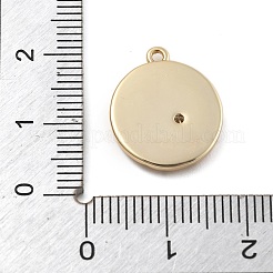 Brass Micro Pave Cubic Zirconia Pendants&nbsp;KK-D283-32G-02