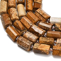 Natural Picture Jasper Beads Strands&nbsp;G-F836-B04-01