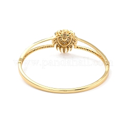Green Cubic Zirconia Lion Bangle&nbsp;BJEW-I298-09G