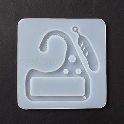 Feather & Handle Shape DIY Pendant Silicone Molds&nbsp;DIY-F114-13