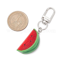 3Pcs Watermelon Resin Pendant Decorations&nbsp;HJEW-JM02582