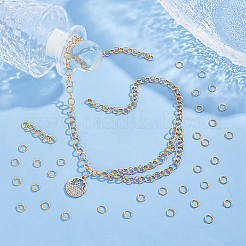 300Pcs 304 Stainless Steel Open Jump Rings&nbsp;STAS-UN0058-56G-02