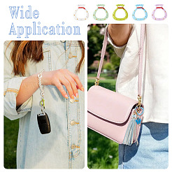 10Pcs 5 Colors Alloy Spring Gate Rings&nbsp;FIND-TA0008-59A