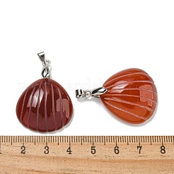 Dyed & Heated Natural Carnelian Pendants&nbsp;G-G147-04P