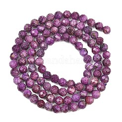 Heated Natural Sugilite Beads Strands&nbsp;G-B193-B03-4mm