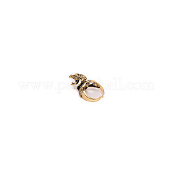 Snake Cuff Ring&nbsp;LS-RJEW-WH0001-04