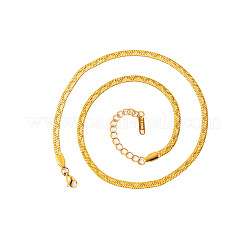 304 Stainless Steel Flat Snake Chain Necklaces&nbsp;WN2605-2
