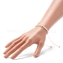 Adjustable Nylon Thread Braided Bead Bracelets&nbsp;BJEW-JB06450-01