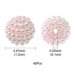 Imitation Pearl Acrylic Beads&nbsp;OACR-FS0001-42D