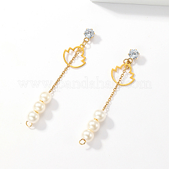 Sweet Tassel 201 Stainless Steel Stud Earrings&nbsp;SA4259-2