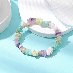 Natural Gemstone Chip Stretch Bracelets for Women&nbsp;BJEW-JB11019-02