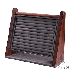 Walnut Wood Ring Display Stand&nbsp;PW-WG4FC6C-01