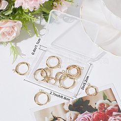 16Pcs 4 Sizes 201 Stainless Steel Huggie Hoop Earring Findings&nbsp;STAS-SC0004-67G