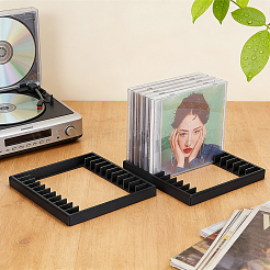 12 Grids Plastic CD Storage Racks&nbsp;AJEW-WH0880-38