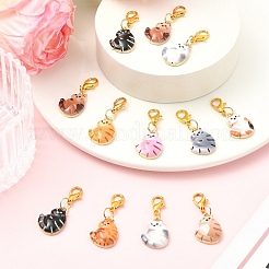 12Pcs Alloy Enamel Pendant Decorations&nbsp;HJEW-YW00498