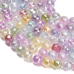 Transparent Crackle Glass Beads Strands&nbsp;GL-Z001-01