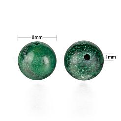 100Pcs 8mm Natural African Jade Bead Round Beads&nbsp;DIY-LS0002-46