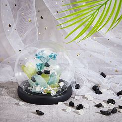 800G 2 Style Natural Quartz Crystal & Obsidian Beads&nbsp;G-CA0001-39
