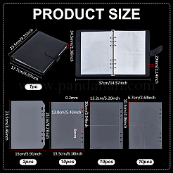 1Pc A5 Imitation Leather with Iron Loose-leaf Planner Notebook&nbsp;AJEW-PH0006-38