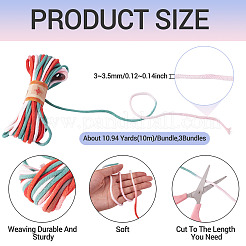 3 Bundles Segment Dyed Cotton Cords&nbsp;OCOR-TA0003-41