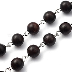 Handmade Wooden Beads Chains&nbsp;AJEW-JB00746-02