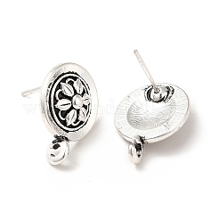 Rack Plating Alloy Stud Earring Findings&nbsp;PALLOY-K256-29AS